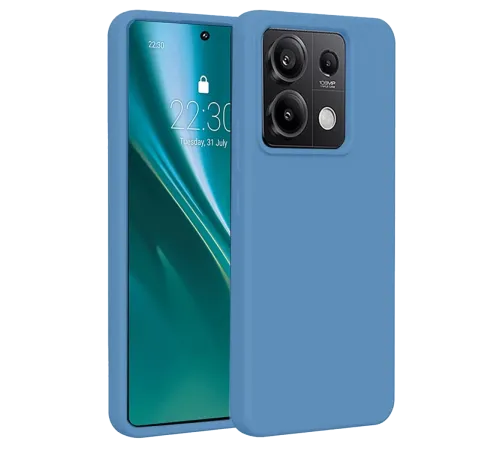 Xiaomi Redmi Note 13 Pro 4G Kılıf First Silikon - Mavi