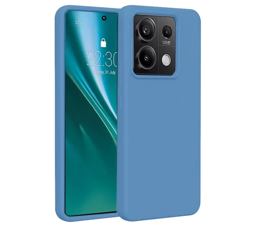 Xiaomi Redmi Note 13 Pro 4G Kılıf First Silikon - Mavi