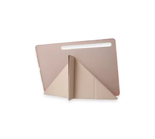 Samsung Galaxy Tab A9 Plus Kılıf Kalemlikli Mars Tablet Kılıfı - Rose Gold