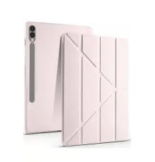 Samsung Galaxy X610 Tab S9 FE Plus 12.4 Kılıf Kalemlikli Mars Tablet Kılıfı - Rose Gold