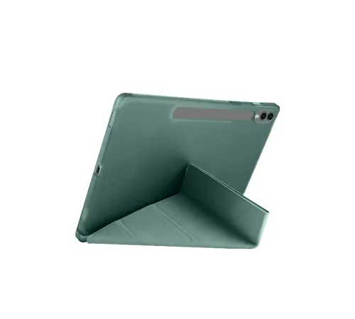 Samsung Galaxy X610 Tab S9 FE Plus 12.4 Kılıf Kalemlikli Mars Tablet Kılıfı - Koyu Yeşil