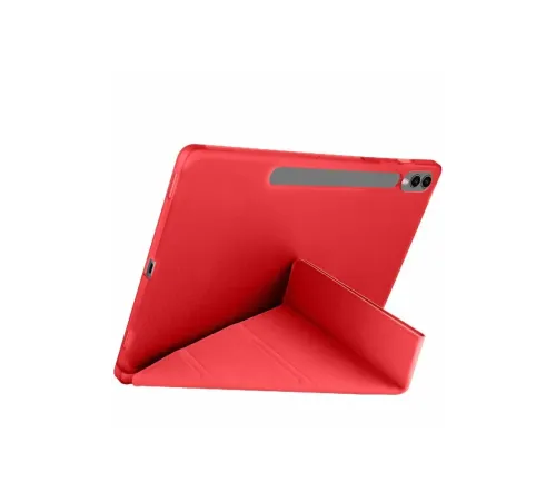 Samsung Galaxy X610 Tab S9 FE Plus 12.4 Kılıf Kalemlikli Mars Tablet Kılıfı - Kırmızı
