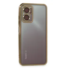 Xiaomi Redmi Note 11E Kılıf Lensli Silikon - Gold