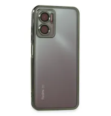 Xiaomi Redmi Note 11E Kılıf Lensli Silikon - Yeşil