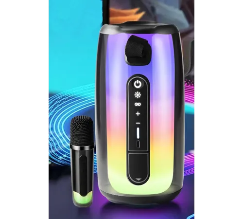Pluse 7 Mikrofonlu RGB Kablosuz Hoparlör - Beyaz
