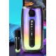 Pluse 7 Mikrofonlu RGB Kablosuz Hoparlör - Beyaz