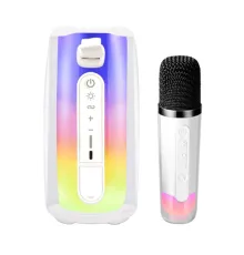 Pluse 7 Mikrofonlu RGB Kablosuz Hoparlör - Beyaz