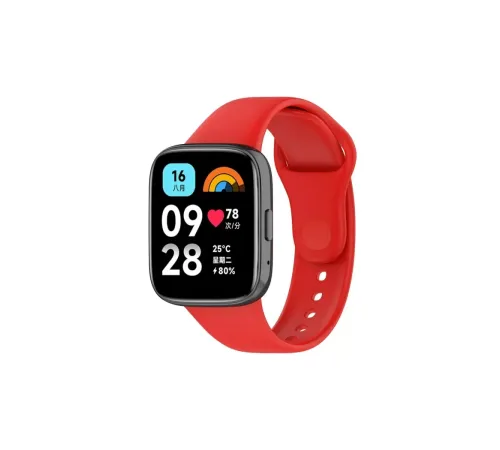 Xiaomi Redmi Watch 3 Active Klasik Kordon - Kırmızı