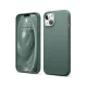Apple iPhone 14 Kılıf First Silikon - Koyu Yeşil
