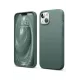 Apple iPhone 14 Kılıf First Silikon - Koyu Yeşil