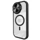Apple iPhone 15 Pro Max Kılıf Teleskop Lens Magsafe Silikon Kapak - Siyah