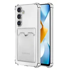 Samsung Galaxy S24 Plus Kılıf Kart Şeffaf Silikon - Şeffaf