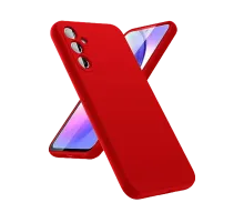 Samsung Galaxy A24 4G Kılıf First Silikon - Kırmızı