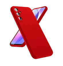 Samsung Galaxy A24 4G Kılıf First Silikon - Kırmızı