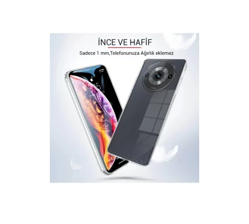Xiaomi Redmi A3 4G Kılıf Lüx Şeffaf Silikon