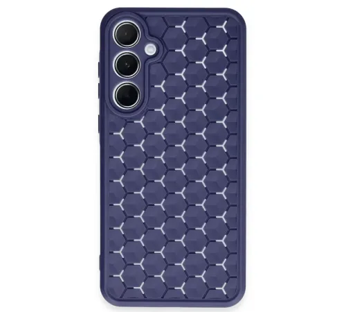 Samsung Galaxy A15 4G Kılıf Petek Silikon Kapak - Lacivert