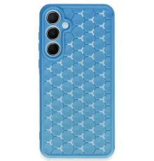 Samsung Galaxy A25 5G Kılıf Petek Silikon Kapak - Mavi
