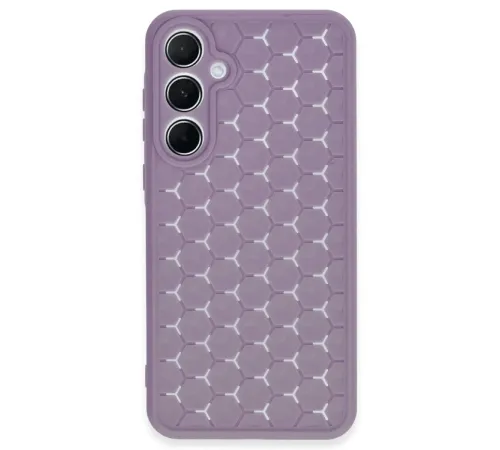 Samsung Galaxy A25 5G Kılıf Petek Silikon Kapak - Lila