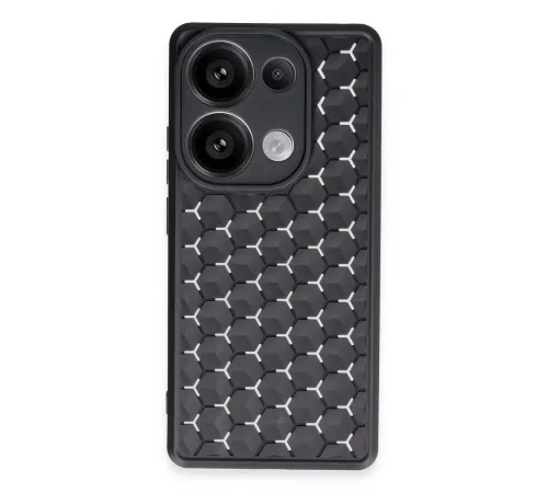 Xiaomi Redmi Note 13 Pro 5G Kılıf Petek Silikon Kapak - Siyah