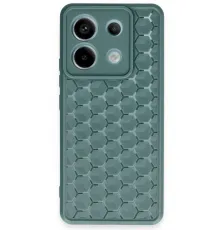 Xiaomi Redmi Note 13 Pro 5G Kılıf Petek Silikon Kapak - Koyu Yeşil