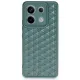 Xiaomi Redmi Note 13 Pro 5G Kılıf Petek Silikon Kapak - Koyu Yeşil