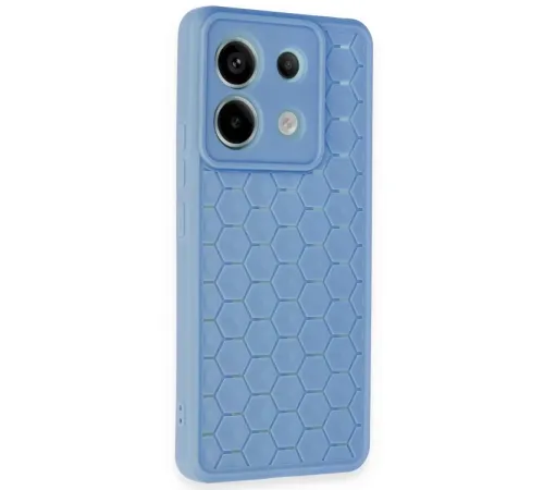 Xiaomi Redmi Note 13 Pro 5G Kılıf Petek Silikon Kapak - Mavi