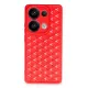 Xiaomi Redmi Note 13 Pro 4G Kılıf Petek Silikon Kapak - Kırmızı
