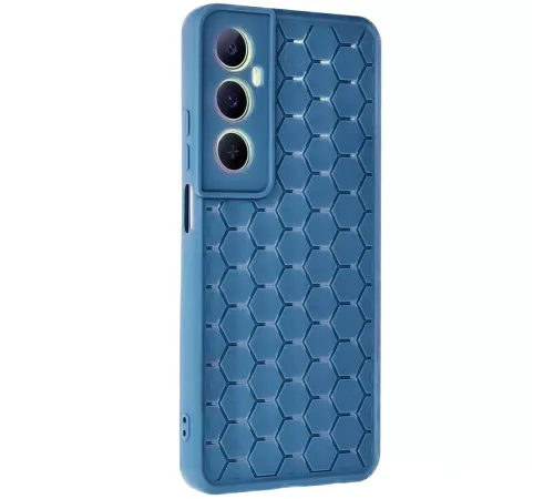 Realme C65 Kılıf Petek Silikon Kapak - Mavi