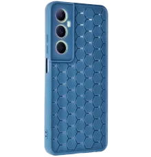 Realme C65 Kılıf Petek Silikon Kapak - Mavi