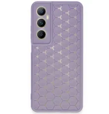Realme C65 Kılıf Petek Silikon Kapak - Lila