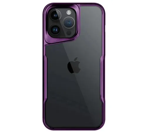 Apple iPhone 14 Pro Max Kılıf Boyi Silikon Kapak - Derin Mor