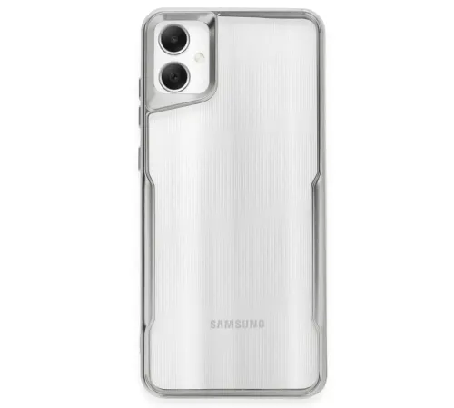Samsung Galaxy A05 Kılıf Boyi Silikon Kapak - Gümüş
