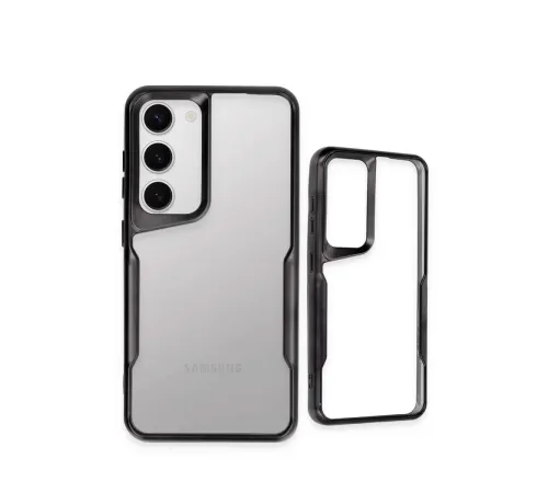 Samsung Galaxy S23 Kılıf Boyi Silikon Kapak - Siyah