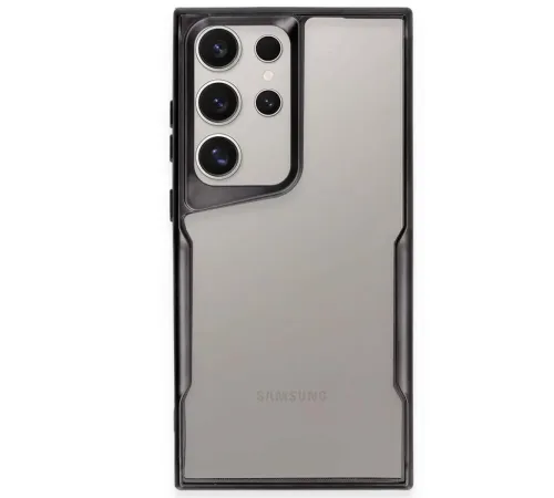 Samsung Galaxy S23 Ultra Kılıf Boyi Silikon Kapak - Siyah