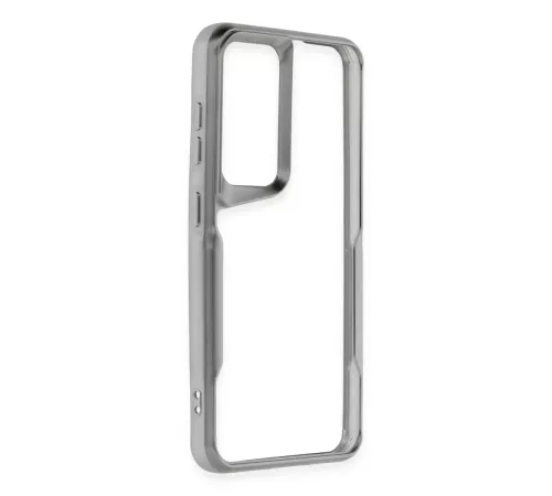 Samsung Galaxy S24 Kılıf Boyi Silikon Kapak - Gümüş