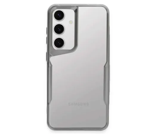Samsung Galaxy S24 Kılıf Boyi Silikon Kapak - Gümüş