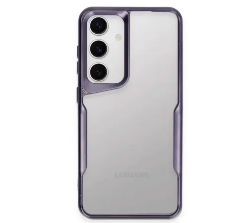 Samsung Galaxy S24 Kılıf Boyi Silikon Kapak - Derin Mor