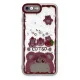 Apple iPhone 7 Kılıf Sweet Desenli Silikon Kapak - Pembe