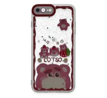 Apple iPhone 7 Kılıf Sweet Desenli Silikon Kapak - Pembe