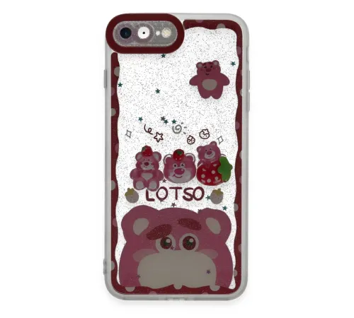 Apple iPhone 7 Kılıf Sweet Desenli Silikon Kapak - Pembe