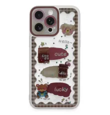 Apple iPhone 14 Pro Kılıf Sweet Desenli Silikon Kapak - Şeffaf