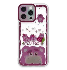 Apple iPhone 14 Pro Max Kılıf Sweet Desenli Silikon Kapak - Pembe