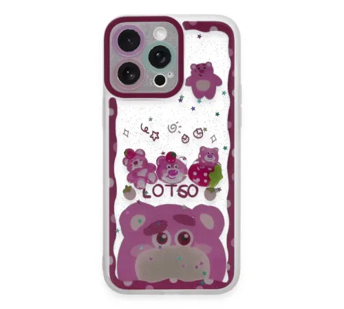 Apple iPhone 14 Pro Max Kılıf Sweet Desenli Silikon Kapak - Pembe