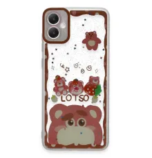 Samsung Galaxy A05 Kılıf Sweet Desenli Silikon Kapak - Pembe