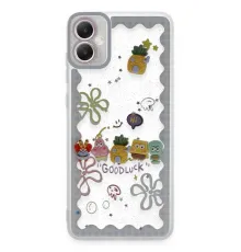 Samsung Galaxy A05 Kılıf Sweet Desenli Silikon Kapak - Açık Mavi