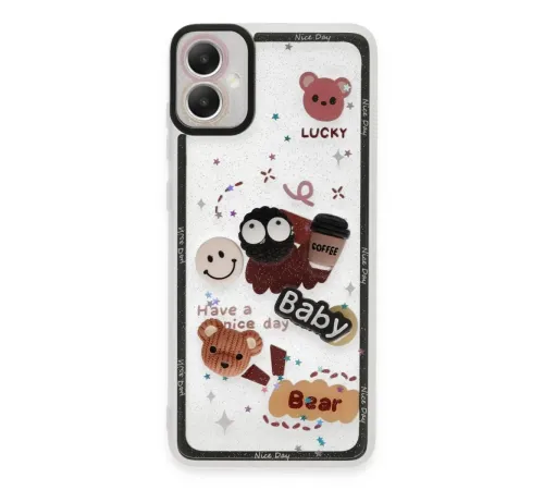 Samsung Galaxy A05 Kılıf Sweet Desenli Silikon Kapak - Sarı