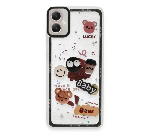 Samsung Galaxy A05 Kılıf Sweet Desenli Silikon Kapak - Sarı