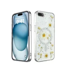 Apple iPhone 7 Kılıf Daisy Simli Magsafe Kapak - Gümüş