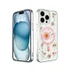 Apple iPhone 15 Pro Kılıf Daisy Simli Magsafe Kapak - Pembe