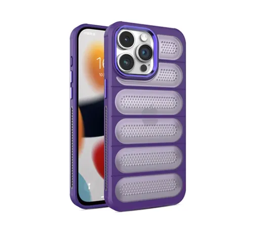 Apple iPhone 14 Pro Kılıf Airmax Silikon Kapak - Derin Mor